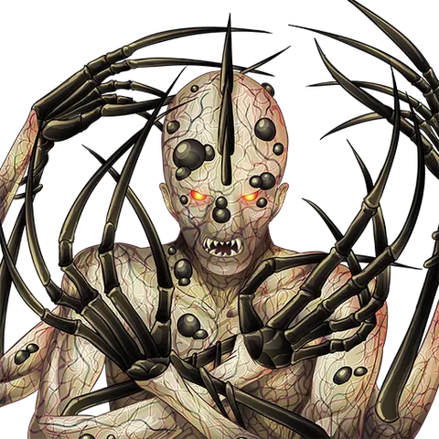 Painted art: the Prime Reaper, a towering bone-spiked mutation with glowing eyes